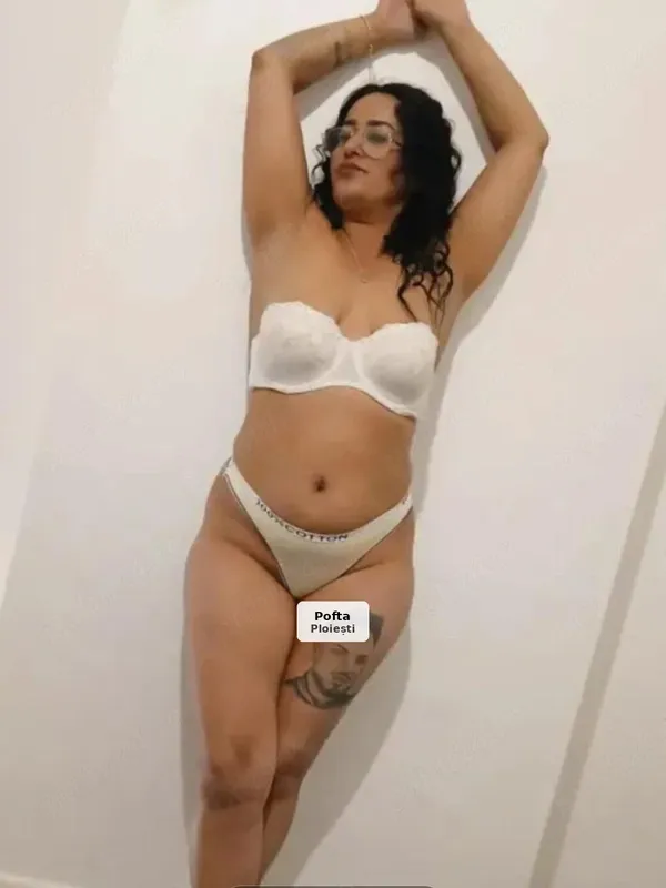 Sensual brunette, tempting figure